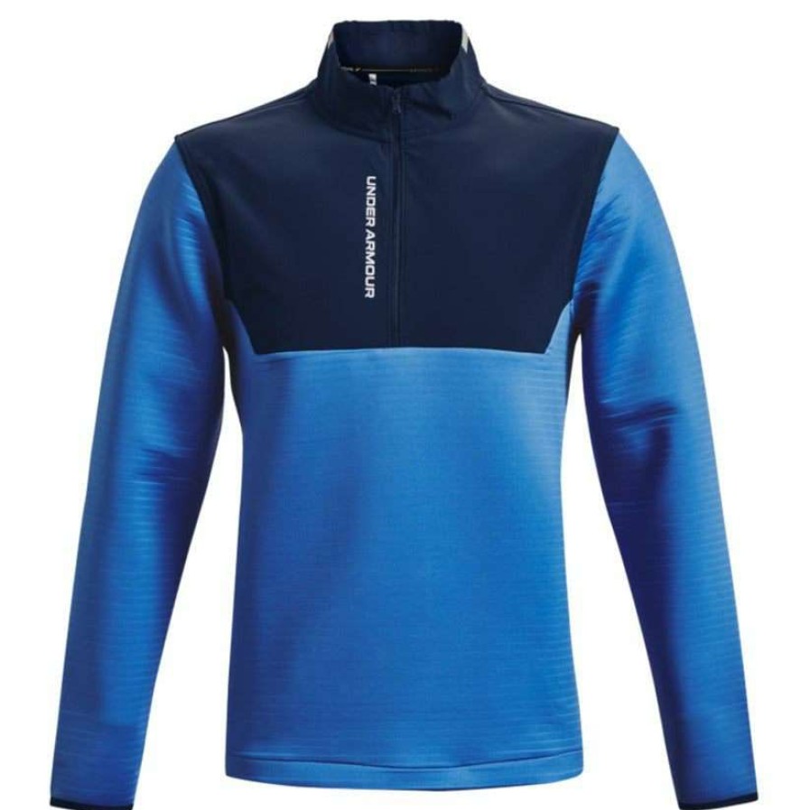 Mid Layers * | Under Armour Storm Daytona Half Zip Golf Top 1366280 Victory Blue/Academy 474