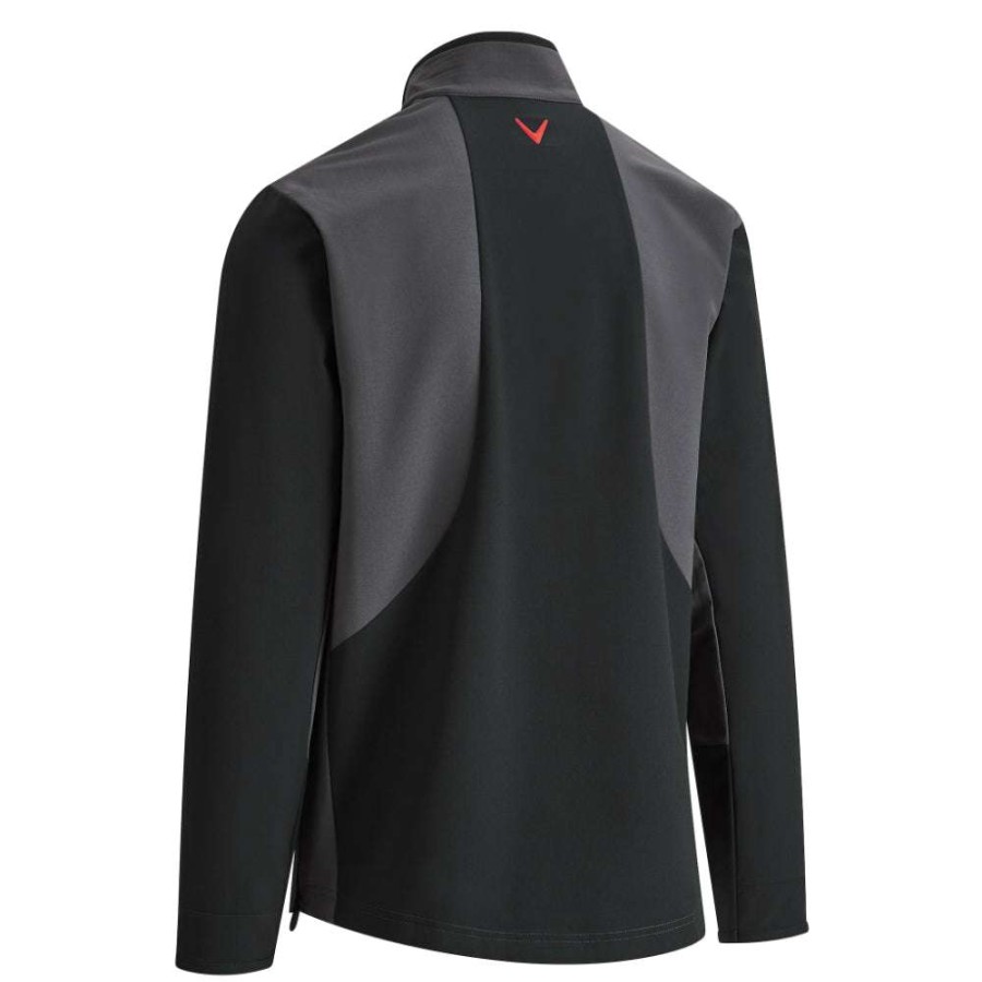 Mid Layers * | Callaway Stormfleece Lite Golf Mid Layer Cgrfb008 Caviar 002