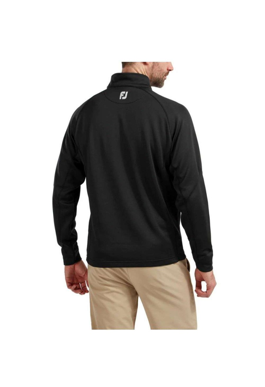 Mid Layers * | Footjoy Chill Out 1/4-Zip Golf Pullover 90146 Black