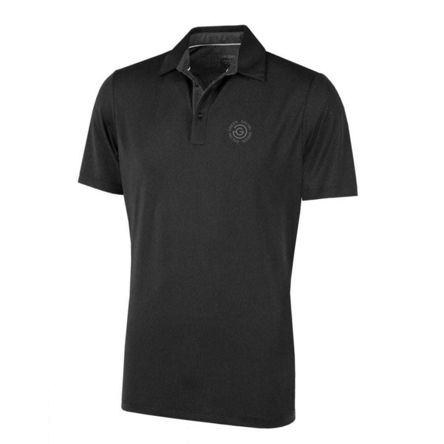 Shirts * | Galvin Green Milan Tour Golf Polo Shirt S1176 Black 77