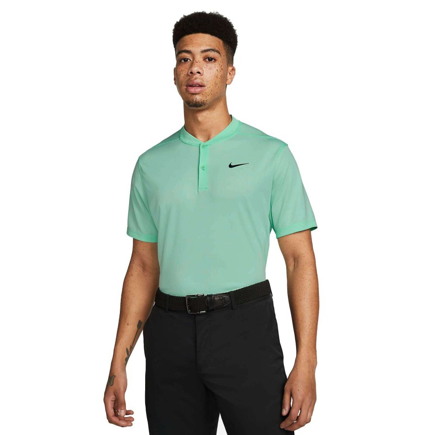 Shirts * | Nike Golf Dri-Fit Victory Blade Golf Shirt Dh0838 Mint Foam/Obsidian 379