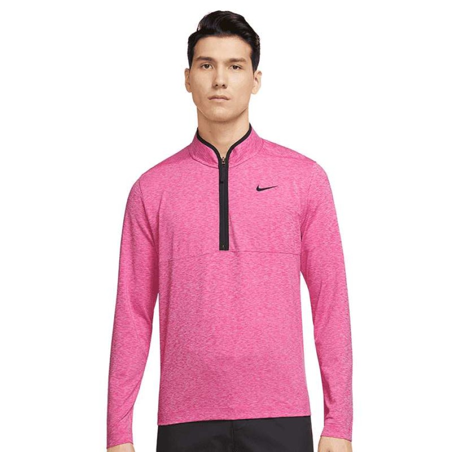 Mid Layers * | Nike Dri-Fit Victory 1/2 Zip Golf Top Dh1261 Active Pink 621