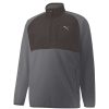 Mid Layers * | Puma Sherpa 1/4 Zip Golf Top 535498 Quiet Shade/Puma Black 01