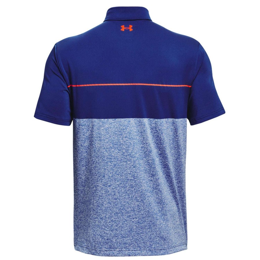 Shirts * | Under Armour Playoff 2.0 Golf Polo Shirt 1327037 Bauhaus Blue/Oxford Blue/Red 491