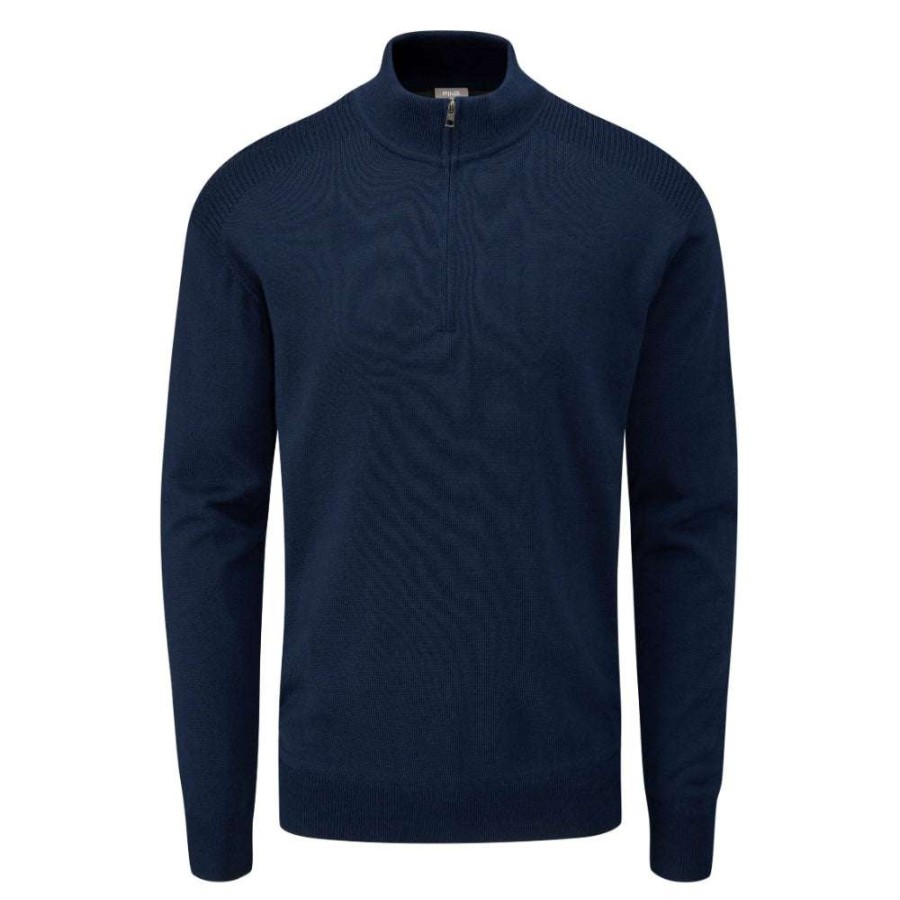 Mid Layers * | Ping Couper Lined Golf Sweater P03330 Oxford Blue O41