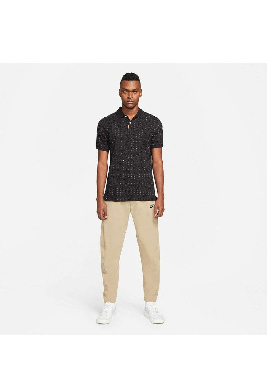 Shirts * | Nike The Space Dot Polo Golf Shirt Cu9359 Black 010