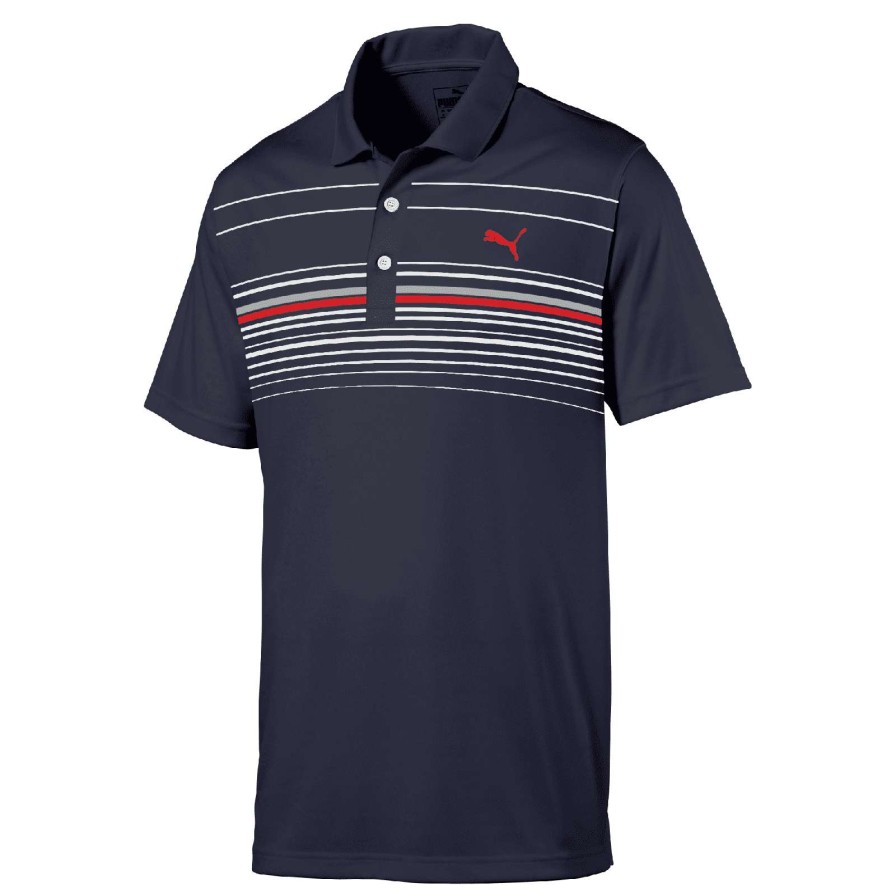 Shirts * | Puma Canyon Golf Polo Shirt 532977 Navy Blazer/Ski Patrol 08