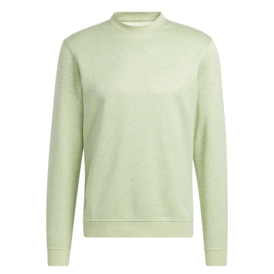 Mid Layers * | Adidas Go-To Crew Neck Golf Pullover Hg8836 Magic Lime