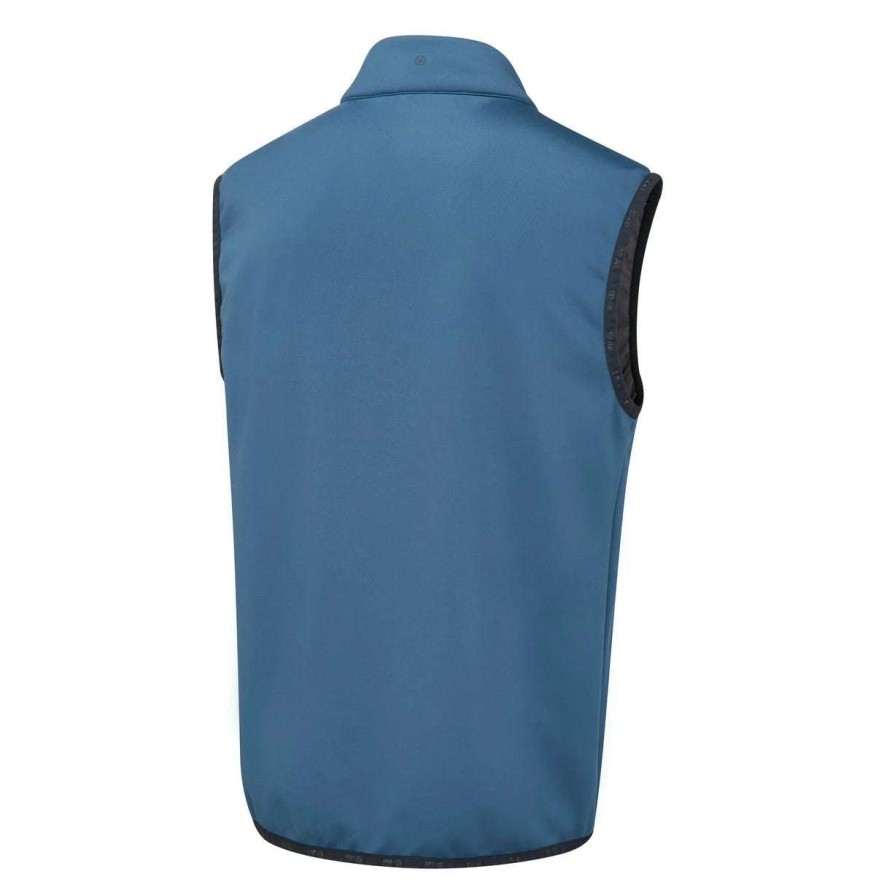 Mid Layers * | Ping Arlo Sensorwarm Full-Zip Golf Vest P03544 Navy/Stormcloud Nsc