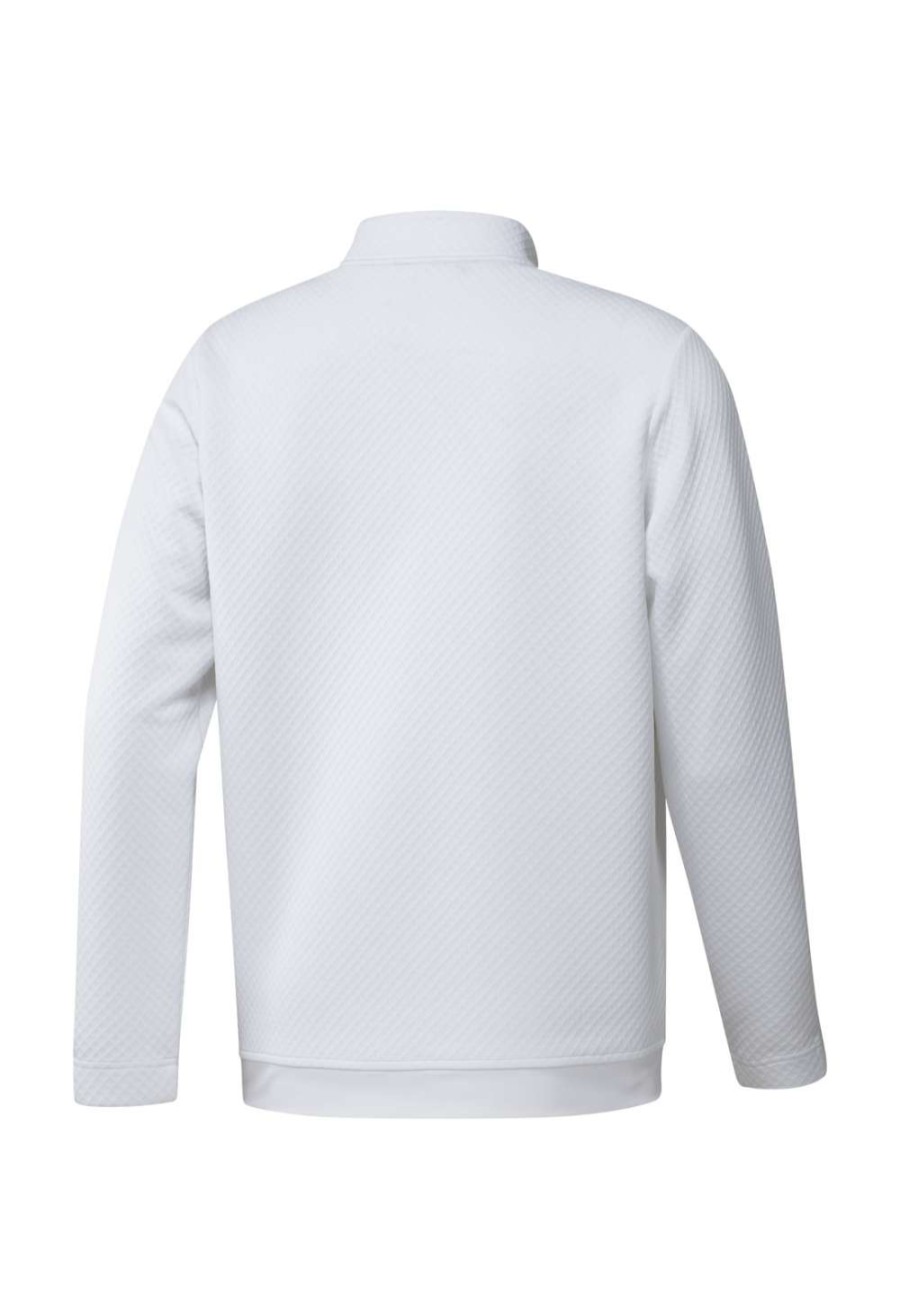 Mid Layers * | Adidas Primegreen Water-Resistant Golf Top Gu5090 White