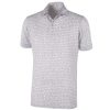 Shirts * | Galvin Green Mack V8+ Golf Shirt G1269 White/Cool Grey 01