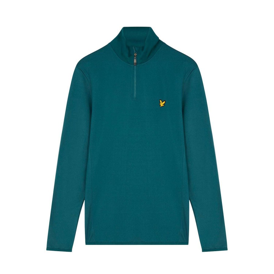 Mid Layers * | Lyle & Scott Tech Golf Mid Layer Ml1760G Golf Green 365