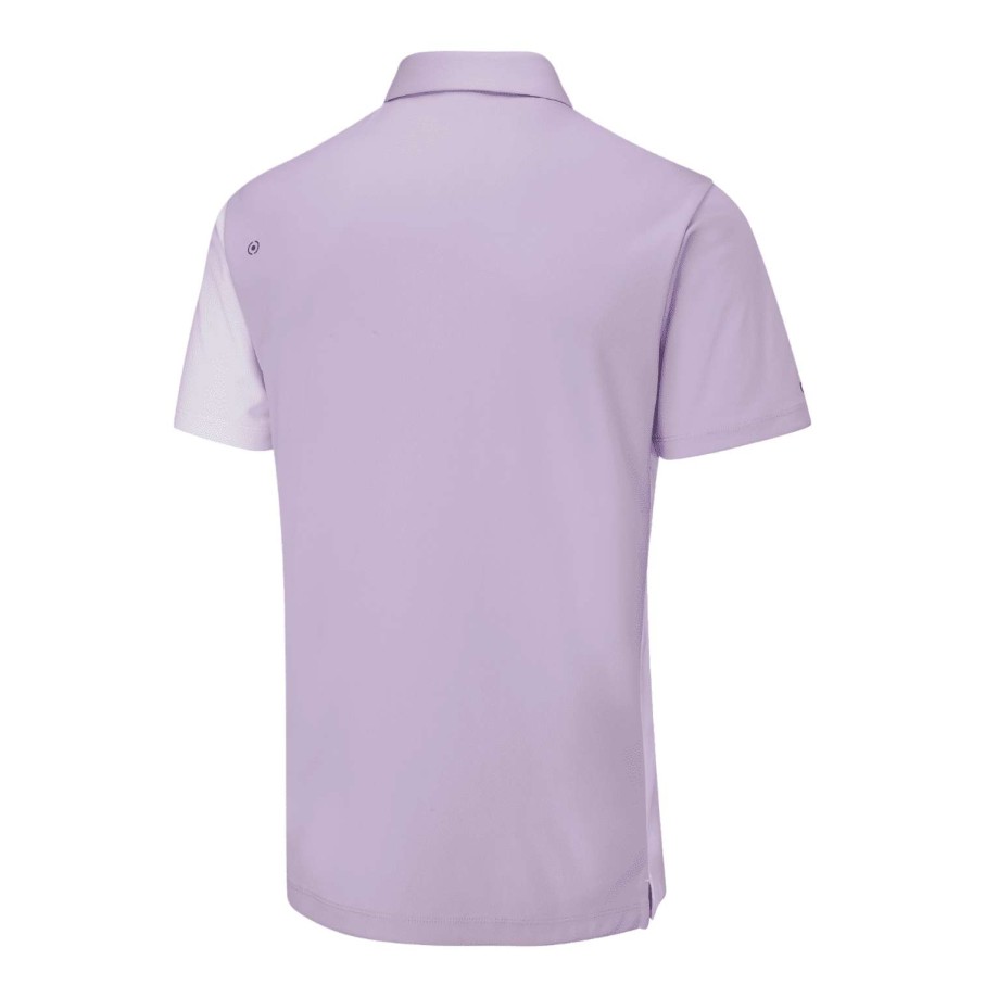 Shirts * | Ping Mack Golf Polo Shirt P03576 White/Cool Lilac Multi Wcl9