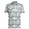 Shirts * | Adidas Horizon Print Golf Polo Shirt Hf6500 Linen Green/Shadow Green/White