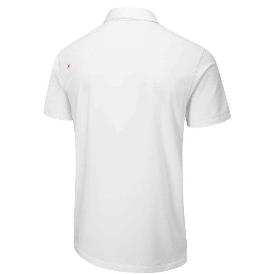 Shirts * | Ping Sinclair Golf Polo Shirt P03521 White Multi