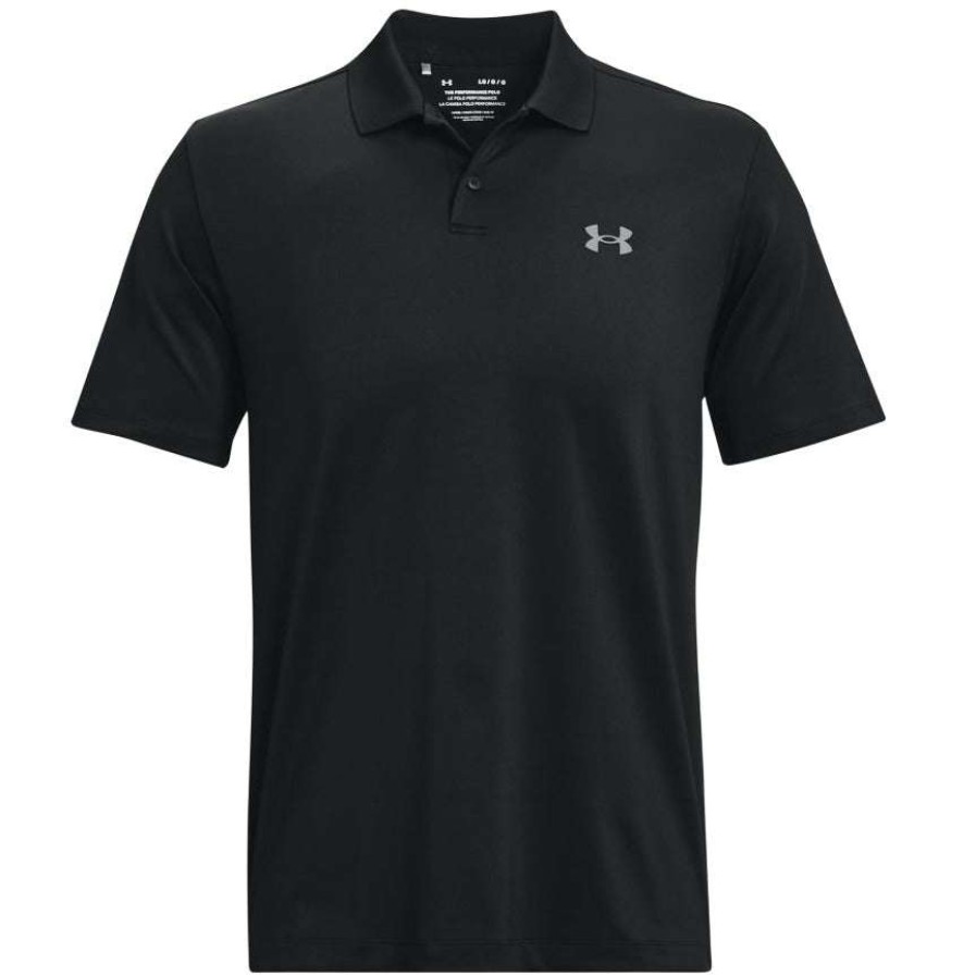 Shirts * | Under Armour Performance 3.0 Golf Shirt 1377374 Black 001