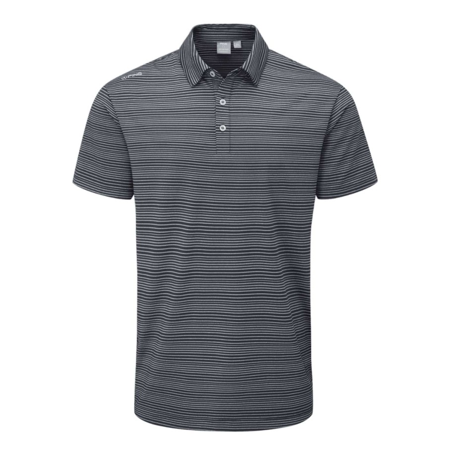 Shirts * | Ping Alexander Golf Polo Shirt P03463 Navy/Silver N901