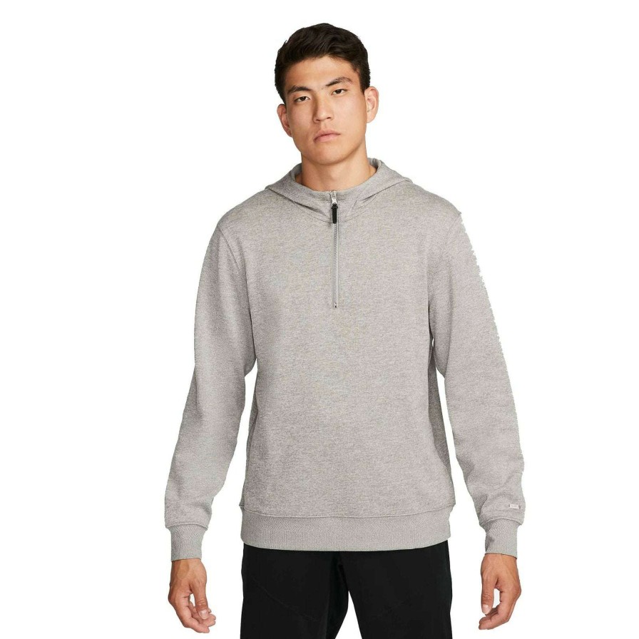 Mid Layers * | Nike Dri-Fit Golf Hoodie Dn1906 Grey 003