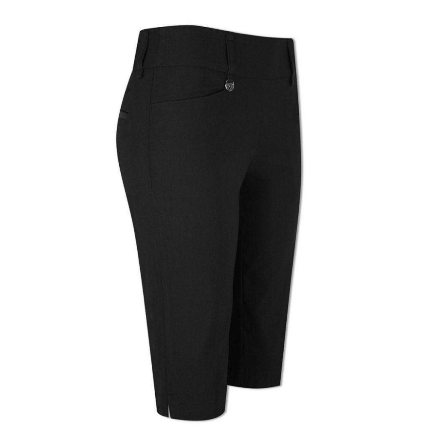 Shorts & Skorts * | Callaway Ladies Inseam Pull On City Golf Shorts Cgbf9022 Caviar 002