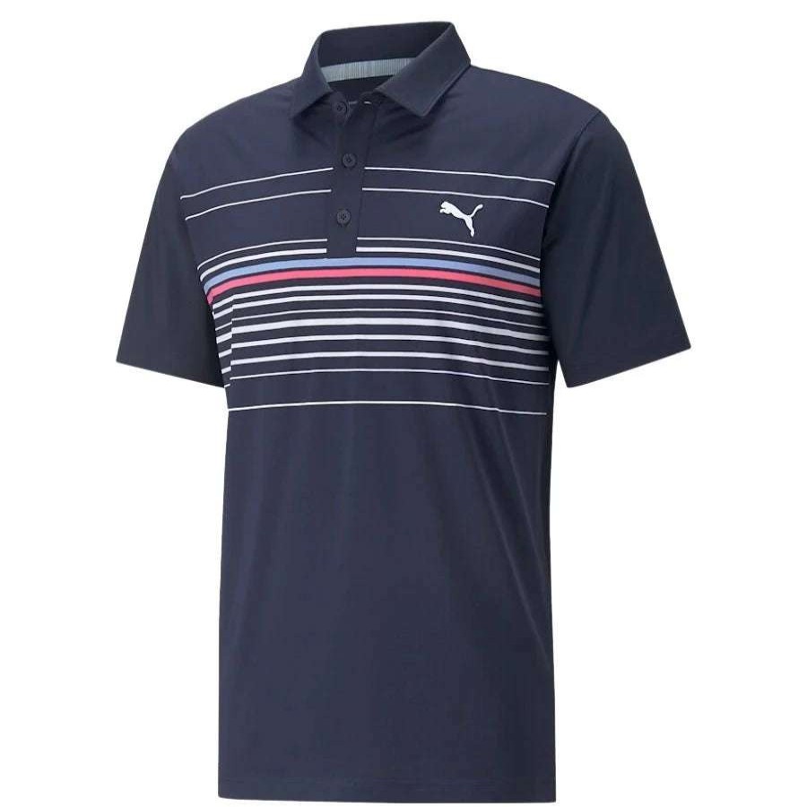 Shirts * | Puma Canyon Golf Polo Shirt 532977 Navy Blazer/Lavender Pop 12