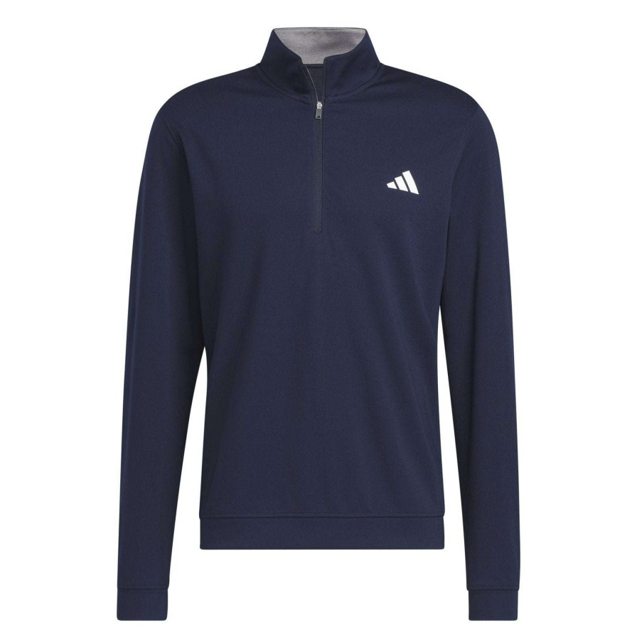 Mid Layers * | Adidas Elevated 1/4 Zip Golf Mid Layer Ib6114 Collegiate Navy