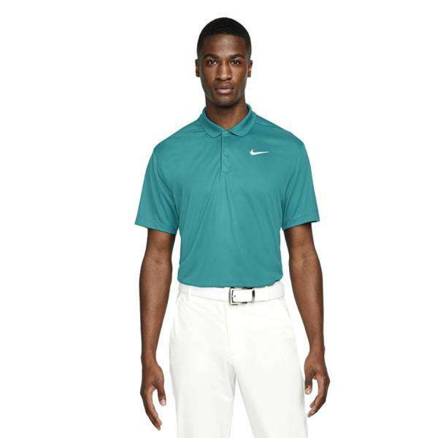 Shirts * | Nike Dri-Fit Victory Solid Golf Shirt Dh0822 Bright Spruce 367