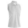 Polo Shirts * | Callaway Ladies Sleeveless Swing Tech Golf Polo Cgksa0A4 Brilliant White 123