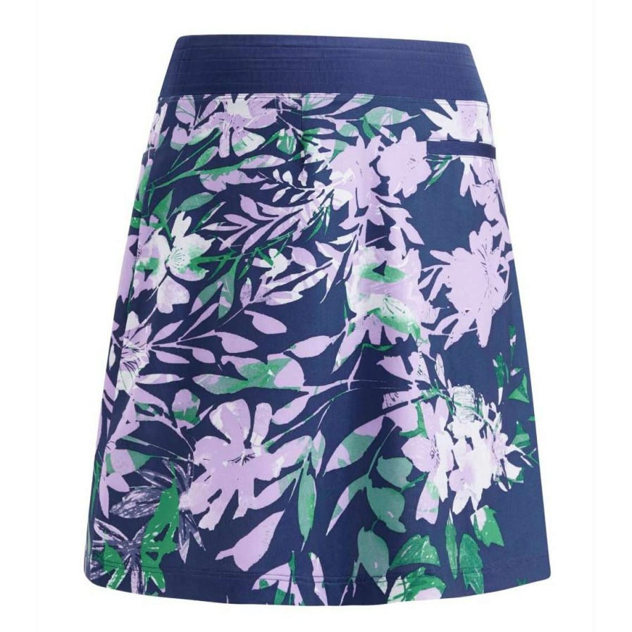 Shorts & Skorts * | Callaway Ladies Tropical Print Golf Skort Cgkbsba2 Mazarine Blue 434