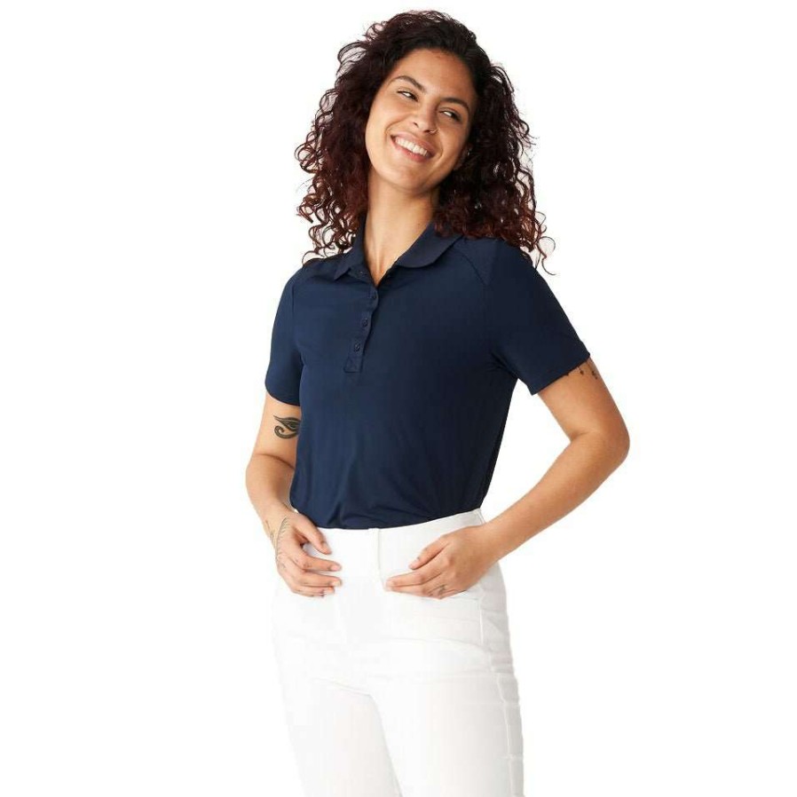 Polo Shirts * | Rohnisch Ladies Rumi Golf Polo Shirt 110991 Navy S014