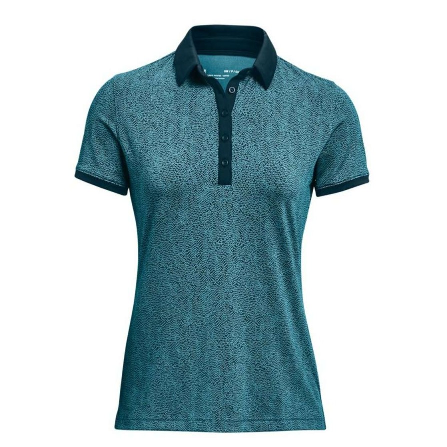 Polo Shirts * | Under Armour Ladies Zinger Golf Polo 1366349 Blue Flannel/Blue Note 597