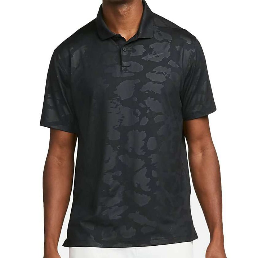 Shirts * | Nike Dri-Fit Vapor Golf Shirt Da3067 Black 010