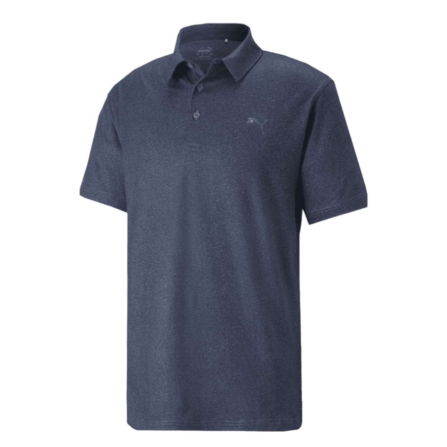 Shirts * | Puma Cloudspun Primary Golf Polo Shirt 538993 Evening Sky 03