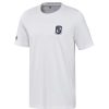 Shirts * | Adidas Champ Golf T-Shirt Gm0086 White/Crew Navy