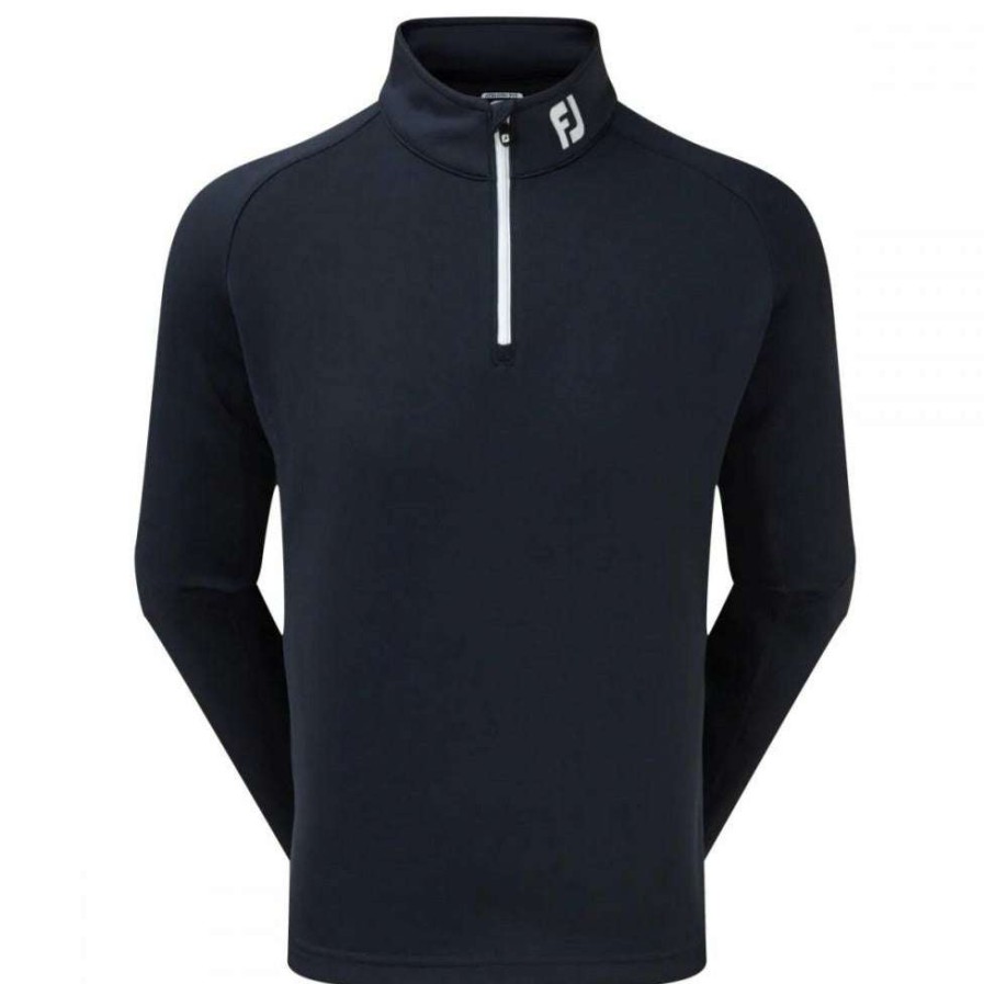 Mid Layers * | Footjoy Chill Out 1/4-Zip Golf Pullover 90147 Navy