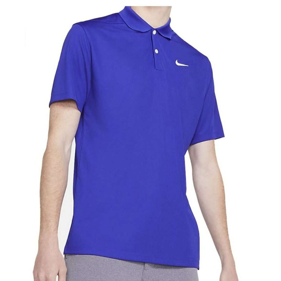 Shirts * | Nike Golf Dry Victory Solid Shirt Bv0354 Concord/White 471